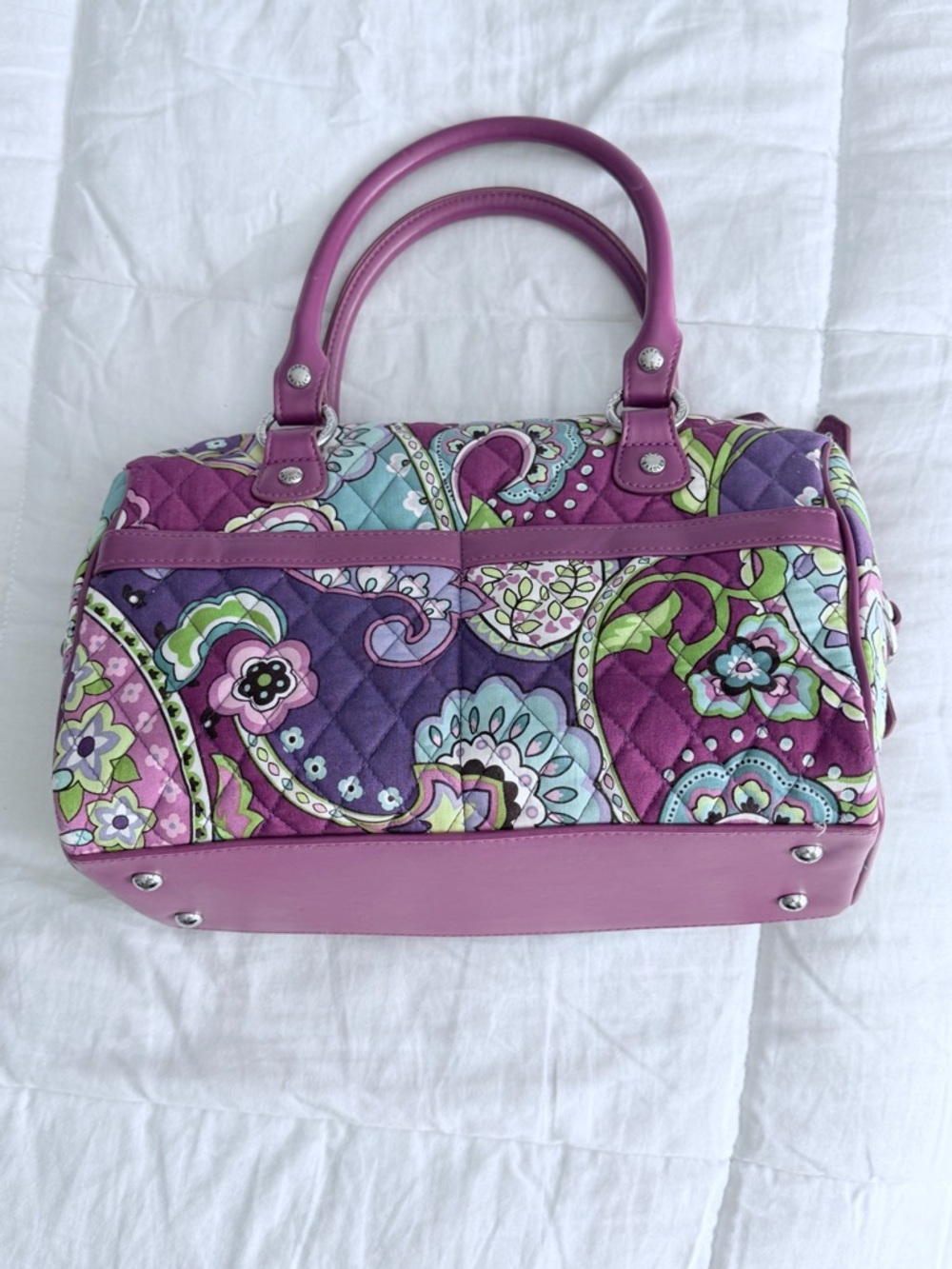 Vera Bradley Bowler Quilted Hand Bag